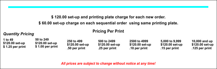 Pad Print Pricing